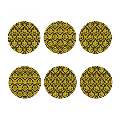 Ethnic Thai Pattern Print Coaster Set