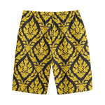 Ethnic Thai Pattern Print Cotton Shorts