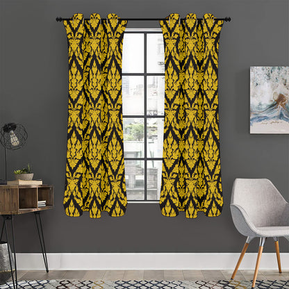 Ethnic Thai Pattern Print Curtain