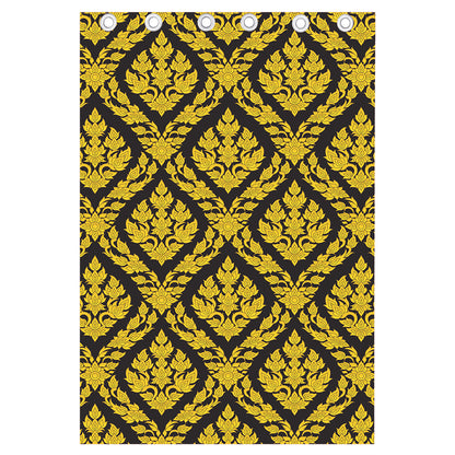 Ethnic Thai Pattern Print Curtain