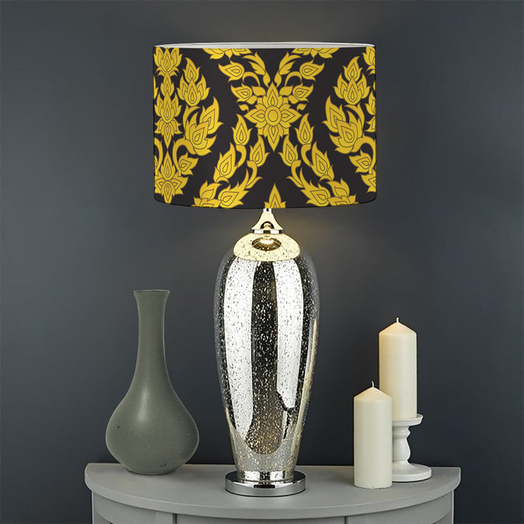 Ethnic Thai Pattern Print Drum Lamp Shade