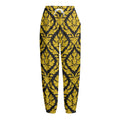 Ethnic Thai Pattern Print Fleece Lined Knit Pants