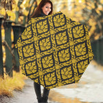 Ethnic Thai Pattern Print Foldable Umbrella