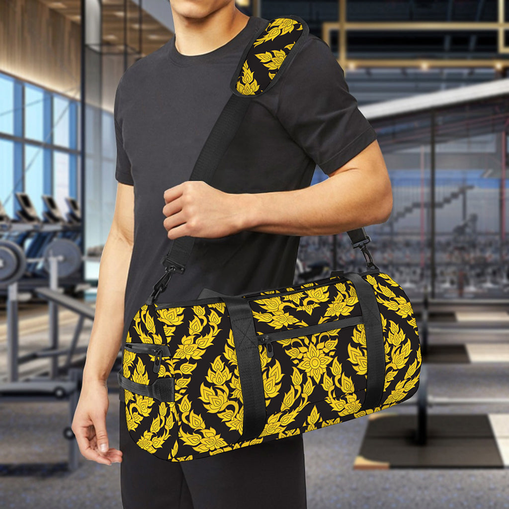 Ethnic Thai Pattern Print Gym Bag