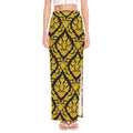 Ethnic Thai Pattern Print High Slit Maxi Skirt