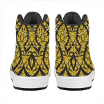 Ethnic Thai Pattern Print High Top Leather Sneakers