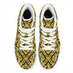 Ethnic Thai Pattern Print High Top Leather Sneakers