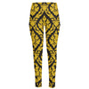 Ethnic Thai Pattern Print High-Waisted Pocket Leggings