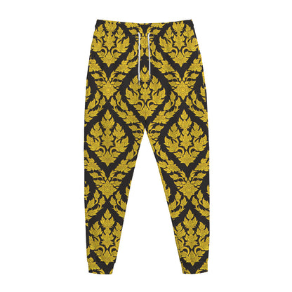 Ethnic Thai Pattern Print Jogger Pants
