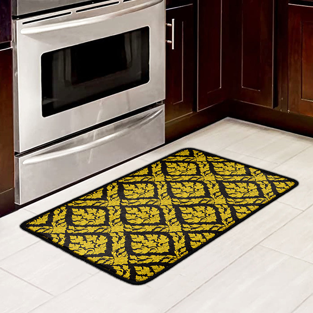Ethnic Thai Pattern Print Kitchen Mat