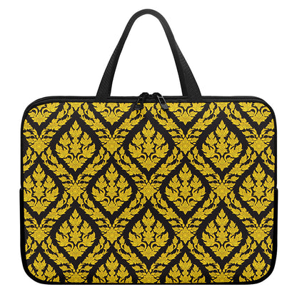 Ethnic Thai Pattern Print Laptop Sleeve With Handle