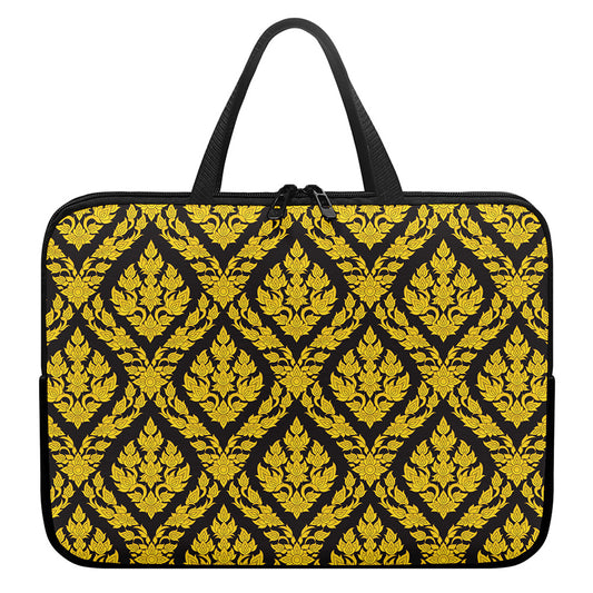 Ethnic Thai Pattern Print Laptop Sleeve With Handle