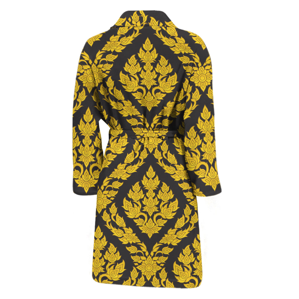 Ethnic Thai Pattern Print Men's Bathrobe