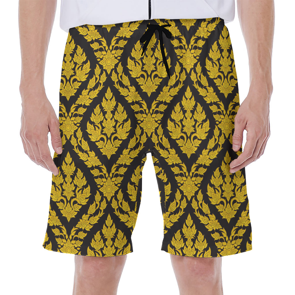 Ethnic Thai Pattern Print Men's Beach Shorts