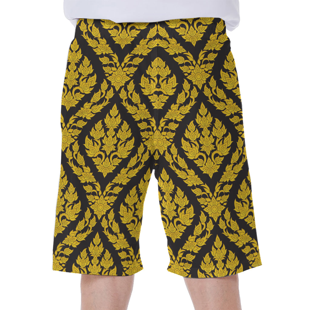 Ethnic Thai Pattern Print Men's Beach Shorts