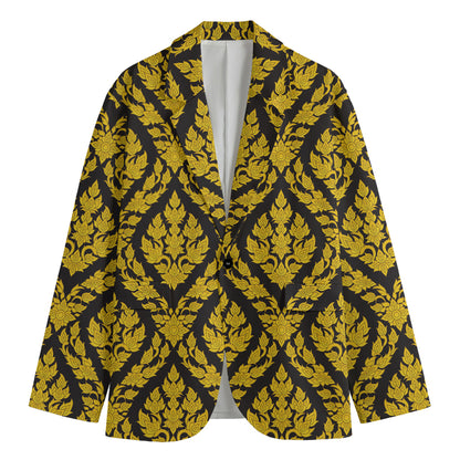 Ethnic Thai Pattern Print Men's Blazer