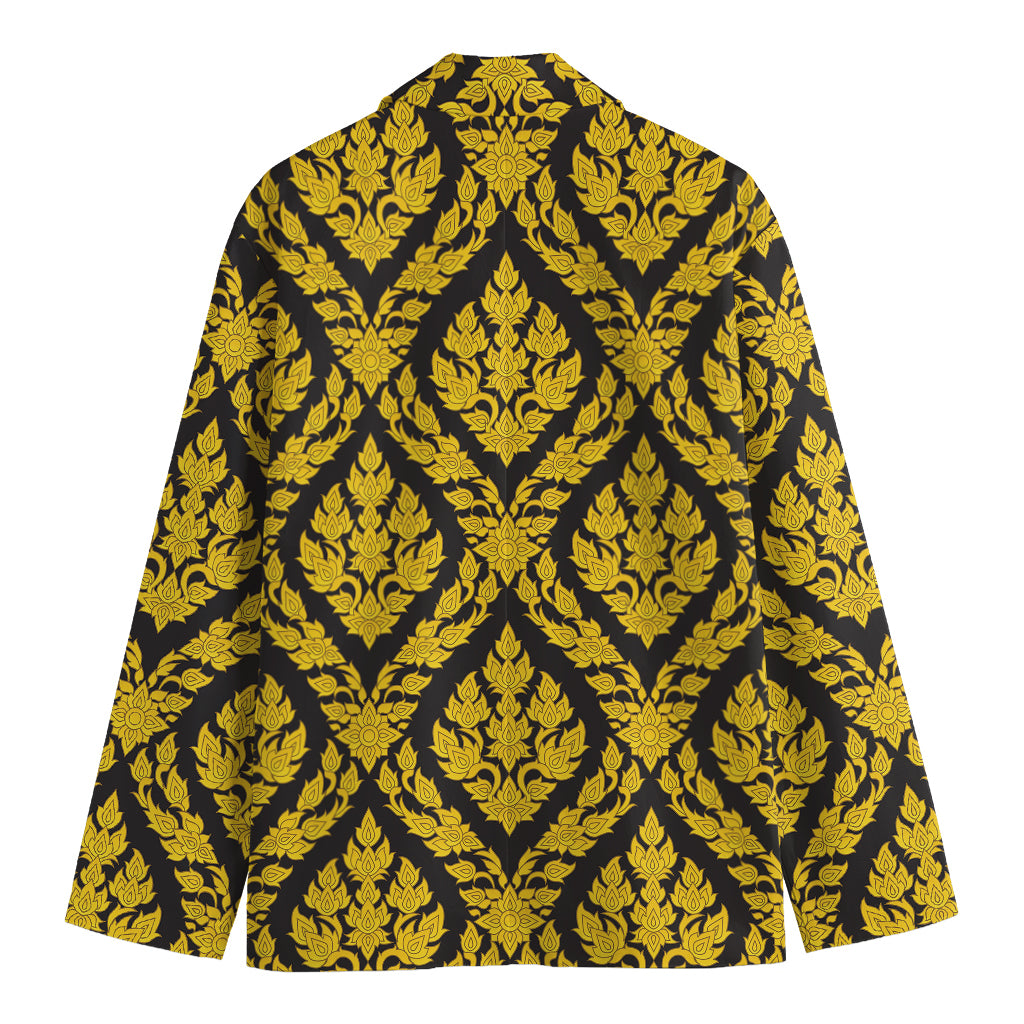 Ethnic Thai Pattern Print Men's Blazer