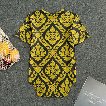 Ethnic Thai Pattern Print Men's Bodysuit
