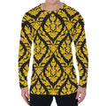 Ethnic Thai Pattern Print Men's Long Sleeve T-Shirt
