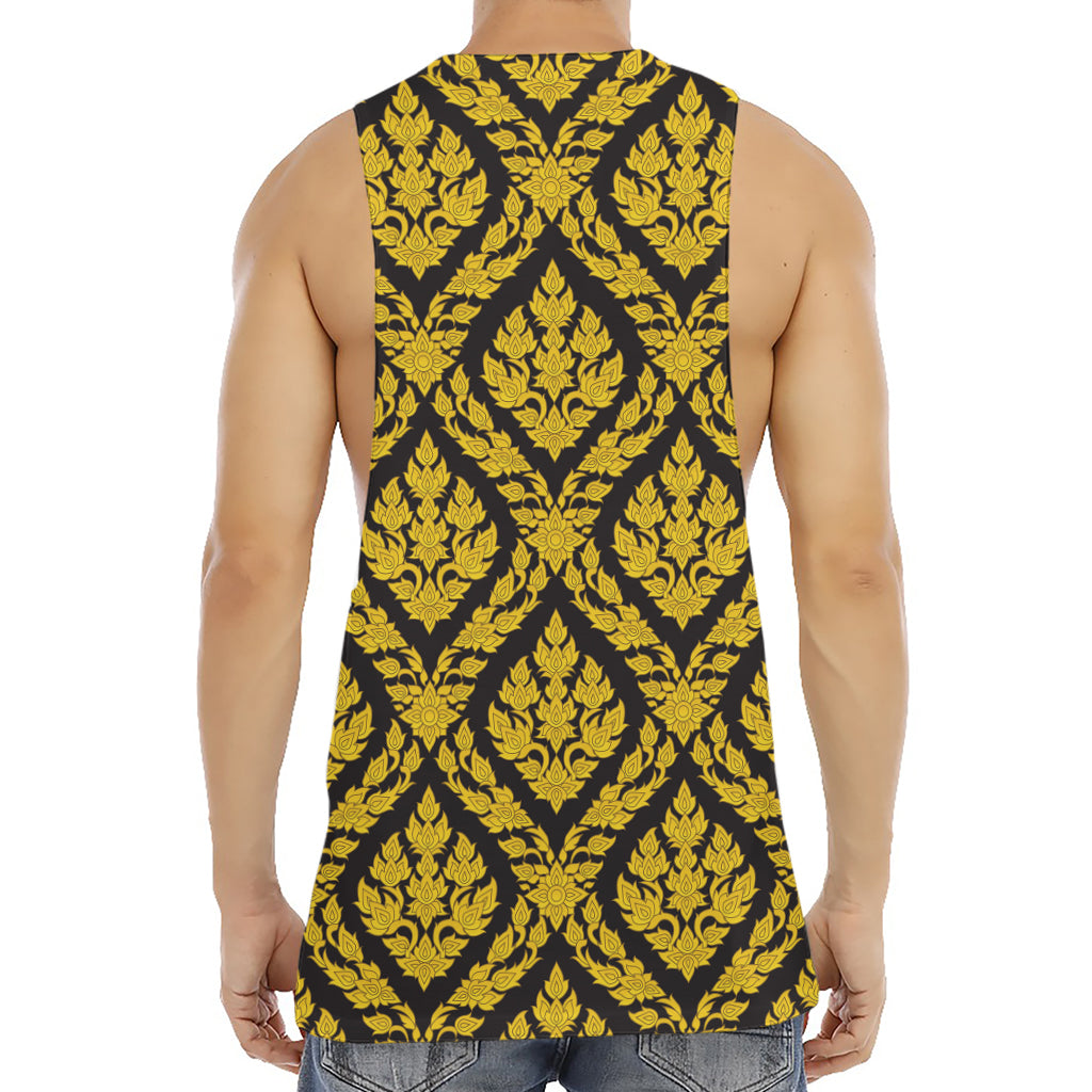 Ethnic Thai Pattern Print Men's Muscle Tank Top