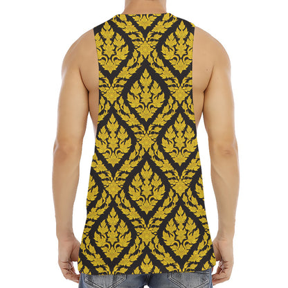 Ethnic Thai Pattern Print Men's Muscle Tank Top