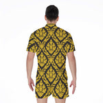 Ethnic Thai Pattern Print Men's Rompers