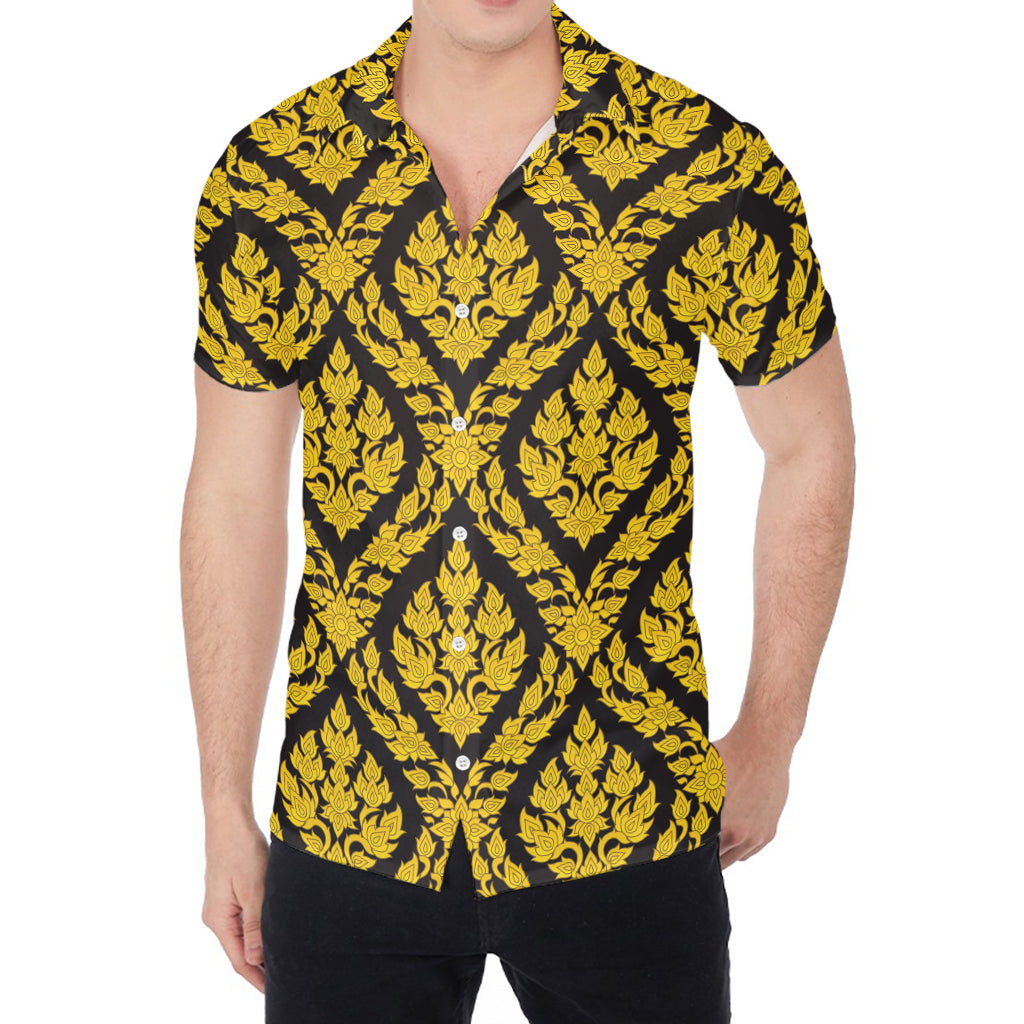 Ethnic Thai Pattern Print Men's Shirt