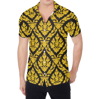 Ethnic Thai Pattern Print Men's Shirt