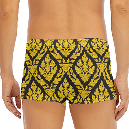 Ethnic Thai Pattern Print Men's Short Boxer Briefs