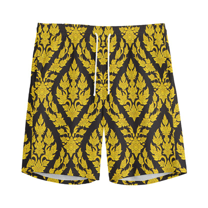 Ethnic Thai Pattern Print Men's Sports Shorts