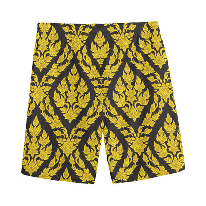 Ethnic Thai Pattern Print Men's Sports Shorts
