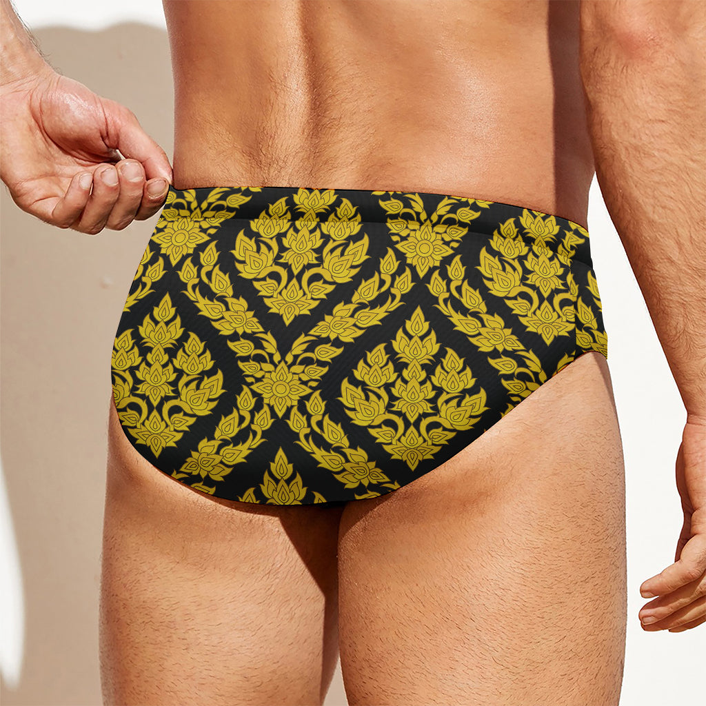 Ethnic Thai Pattern Print Men's Swim Briefs