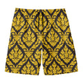 Ethnic Thai Pattern Print Men's Swim Trunks