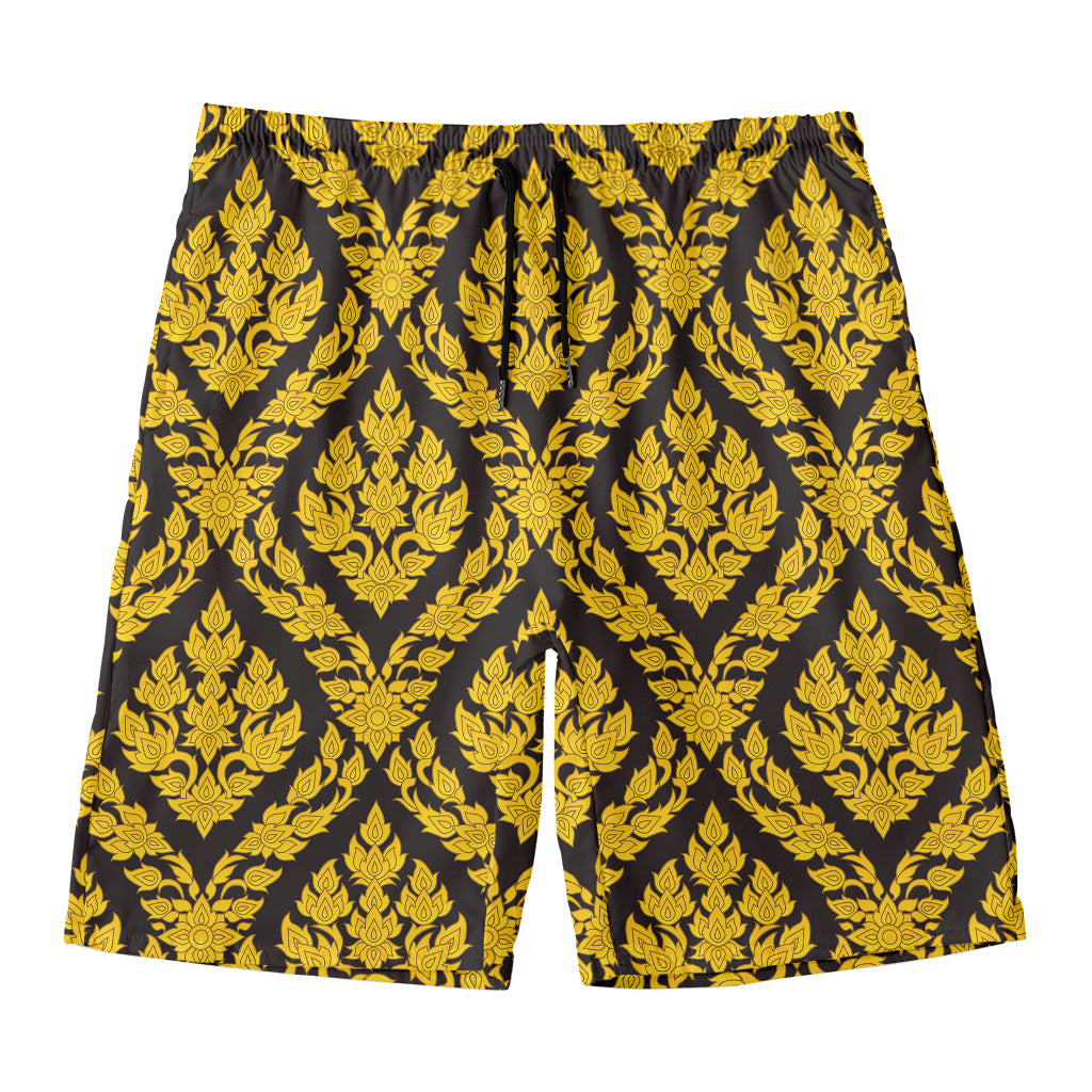 Ethnic Thai Pattern Print Men's Swim Trunks