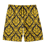 Ethnic Thai Pattern Print Men's Swim Trunks