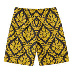Ethnic Thai Pattern Print Men's Swim Trunks