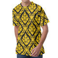 Ethnic Thai Pattern Print Men's Velvet T-Shirt