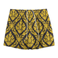 Ethnic Thai Pattern Print Mesh Shorts