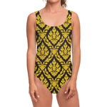Ethnic Thai Pattern Print One Piece Swimsuit