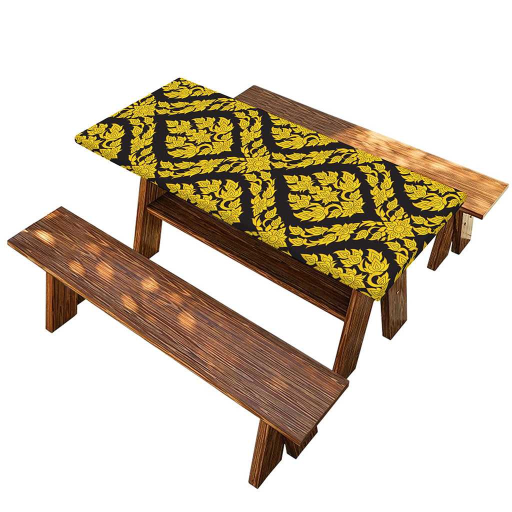 Ethnic Thai Pattern Print Picnic Table Cover