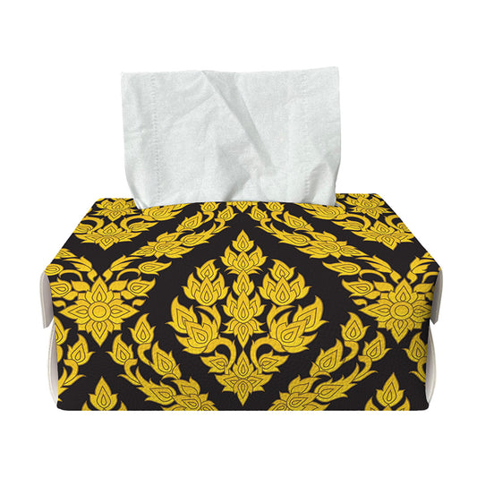 Ethnic Thai Pattern Print Rectangle Tissue Box Cover
