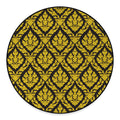 Ethnic Thai Pattern Print Round Floor Mat