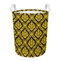 Ethnic Thai Pattern Print Round Laundry Basket