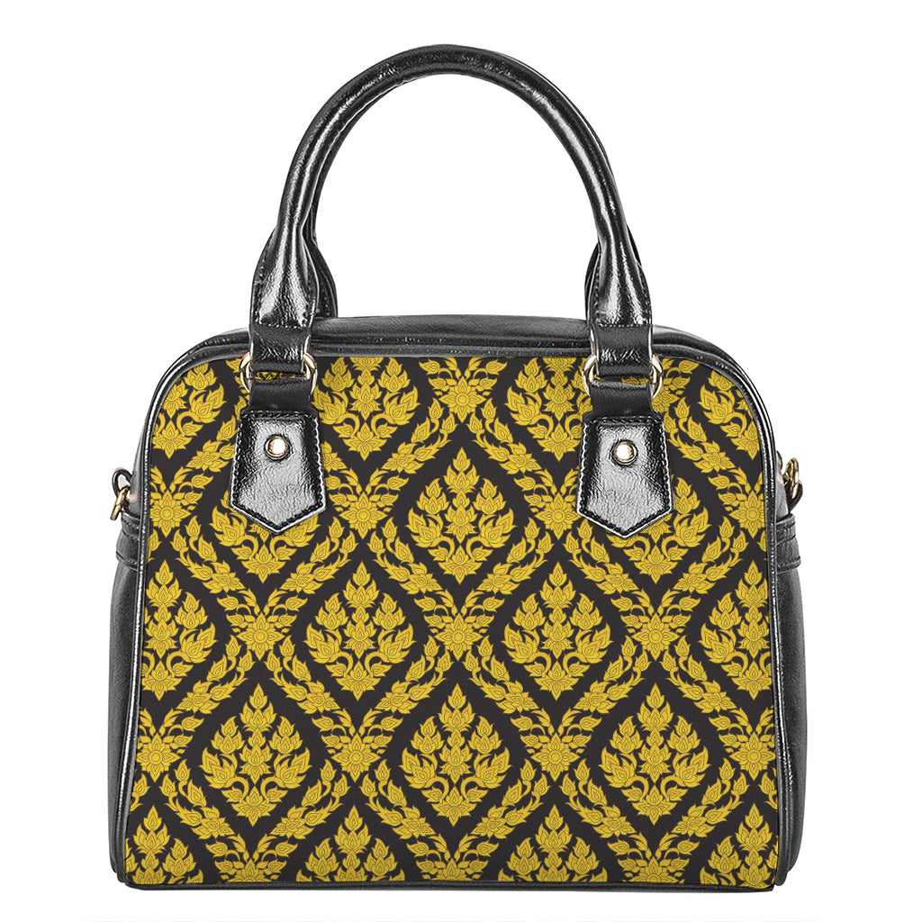 Ethnic Thai Pattern Print Shoulder Handbag