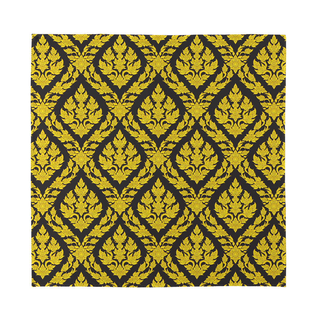 Ethnic Thai Pattern Print Silk Bandana