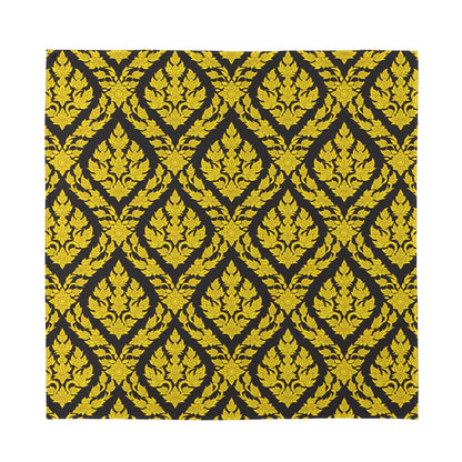 Ethnic Thai Pattern Print Silk Bandana