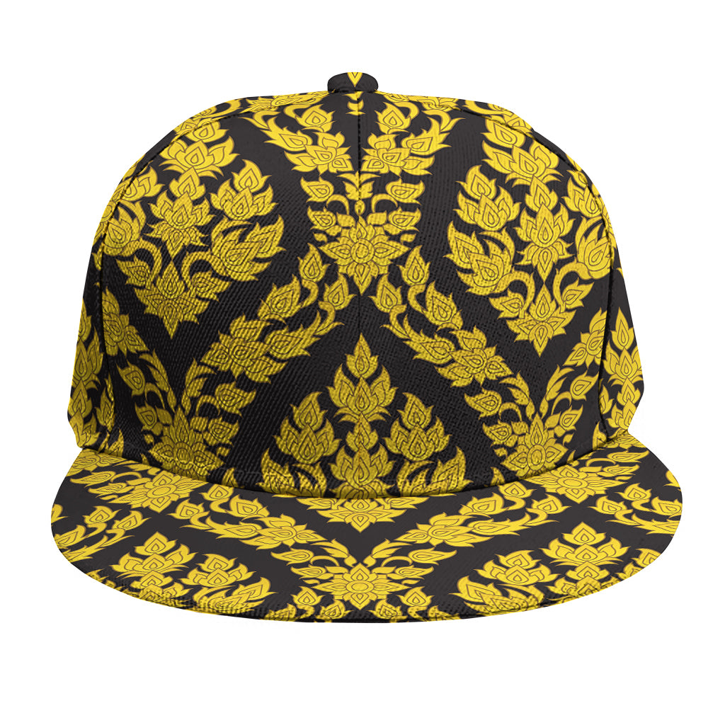 Ethnic Thai Pattern Print Snapback Cap