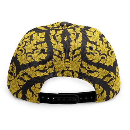 Ethnic Thai Pattern Print Snapback Cap