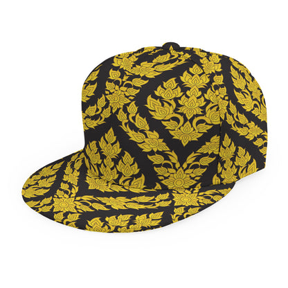 Ethnic Thai Pattern Print Snapback Cap