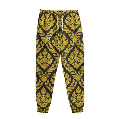 Ethnic Thai Pattern Print Sweatpants